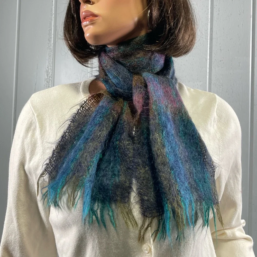 * Vintage Woodward Collection Women's Winter Mohair Wool Neck Scarf